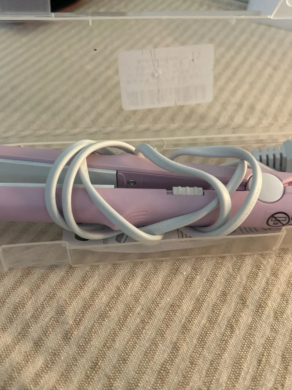 Amazon Pink Travel Hair Straightener Flat Iron